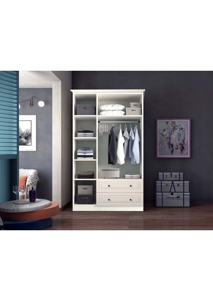 Tulipe 3 Kapaklı 2 Çekmeceli Aynalı Gardırop modelleri