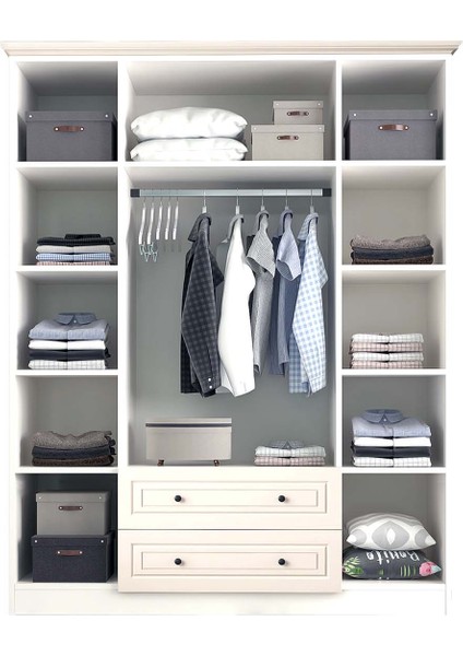 Tulipe 4 Kapaklı 2 Çekmeceli Aynalı Gardırop fiyatları