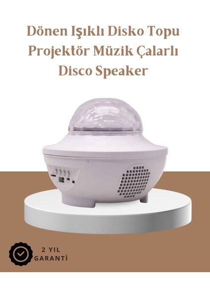 Müzik Ritimli Işık Değişimi & Dönen Dalga Efekti – Galaxy Projektör - MCT9852-1628