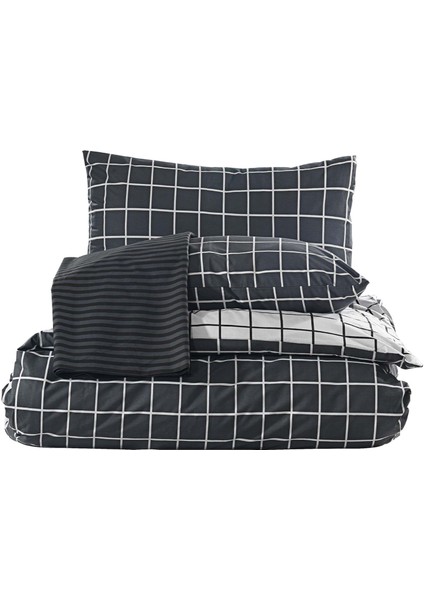 Cross Ranforce Çift Kişilik Nevresim Takımı %100 Pamuk Füme fiyatları