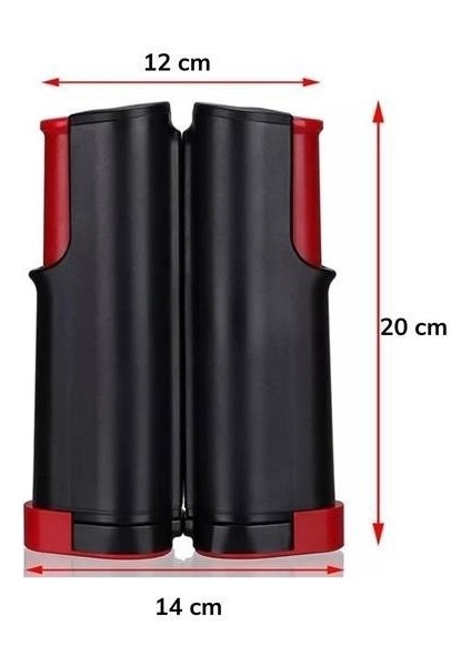 BUFFER® Teleskopik Taşınabilir Kaymaz Ping Pong Masa Tenisi Filesi Aparatı