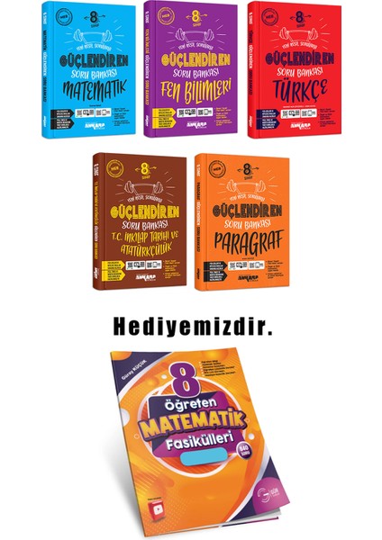 8.sınıf Güçlendiren Soru Bankası 5'li Set (Güncel Marif Model) fırsatları