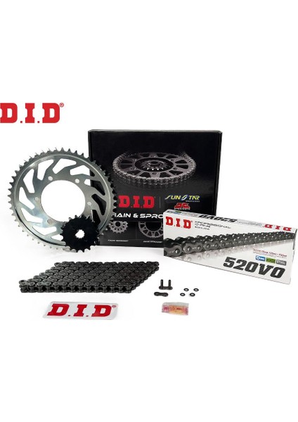 Did-Jt 2000-2004 Suzuki Vl 250 Intruder Uyumlu Zincir Dişli Set Oring Zincir Çelik Renk