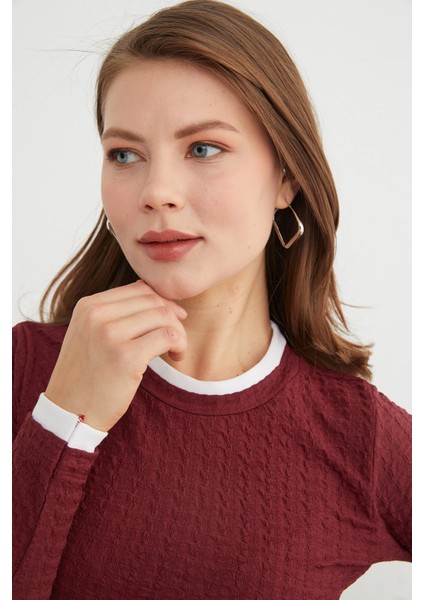 Bürümcük Kumaş Biyeli Bluz fırsatları