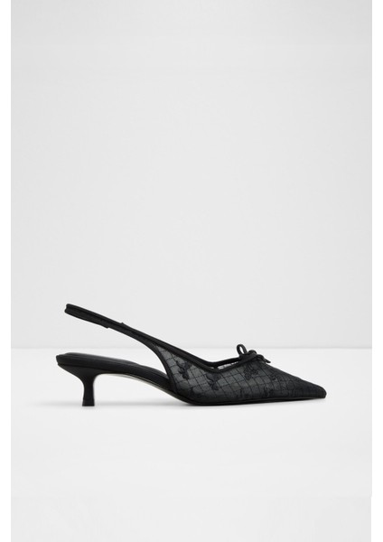 Azaro Ayakkabı Orta Boy Topuklu - Siyah