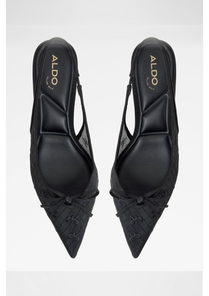 Azaro Ayakkabı Orta Boy Topuklu - Siyah