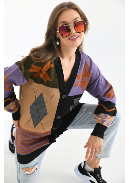 Women Ftz Women Kadın Etnik Desen Hırka Siyah 21-6313 fiyatları