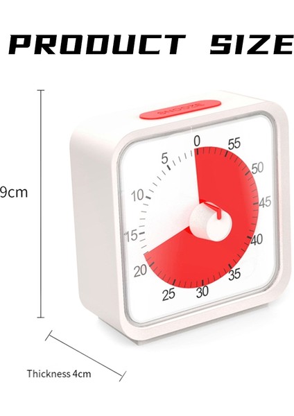 Mutfak Için Pomodoro Zamanlayıcı, Zaman Yönetimi Çalışması Sınıf Zamanlayıcı, Sessiz Operasyonlu 60 Dakikalık Görsel Zamanlayıcı -C (Yurt Dışından) indirimleri