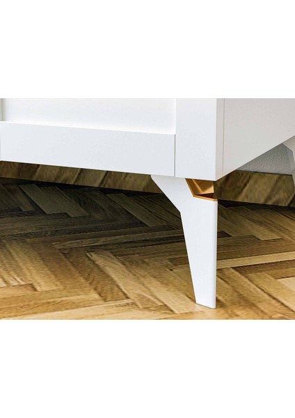 Venita Plus Camlı 4 Kapaklı 2 Çekmeceli Gardırop fırsatları