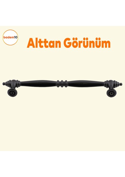 Mobilya 160 mm Siyah Mutfak Dolabı Çekmece Dolap Kapak Kulpu Düz Metal Kulp Kulbu Kulpları fırsatları