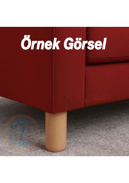 Doğal Ahşap Silindir Ayak 18 cm Set Mobilya Koltuk Kanepe Sehpa Masa Ayağı Ayakları 4 Adet indirimleri