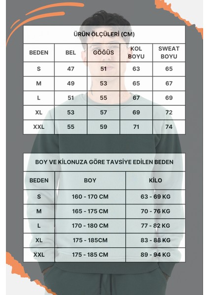 Erkek Mint Sweatshirt Bisiklet Yaka Rahat Kalıp 3 Iplik Şardonlu Nakışlı fırsatları