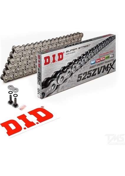 525-120ZVM-X 2014-2019 Suzuki V-Strom DL1000 Uyumlu Zincir Zvm-X Çelik Renk