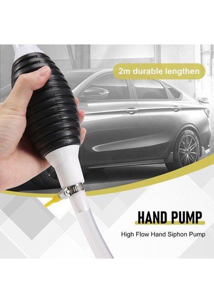 2m Sifon Hortumlu Yüksek Akışlı Sifon El Pompası Taşınabilir Manuel Araba (Yurt Dışından) fırsatları