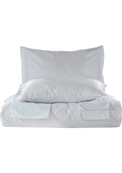 Jakarlı Nevresim Takımı Armur Çift Kişilik Beyaz fiyatları