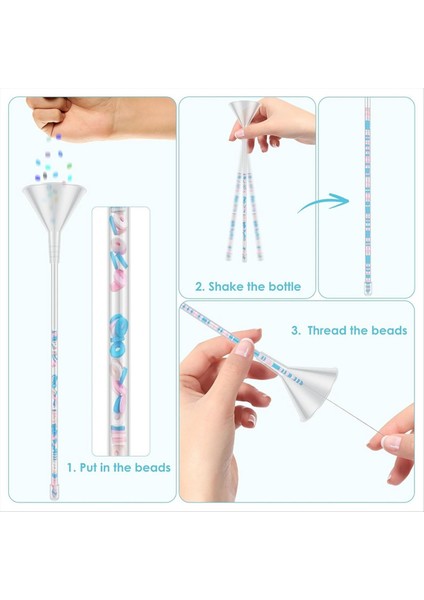 Kil Boncuklar Için Boncuk Hunisi, Kil Boncuklar Bilezik Yapımı Kiti, Boncuklu Iğneler ile Tam Boncuk Huni Kiti (Yurt Dışından) fırsatları