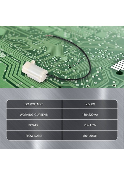 Adet Mini Mikro Dalgıç Su Pompası Dc 2,5-6V Motor Pompası 120L/H (Yurt Dışından) fiyatları