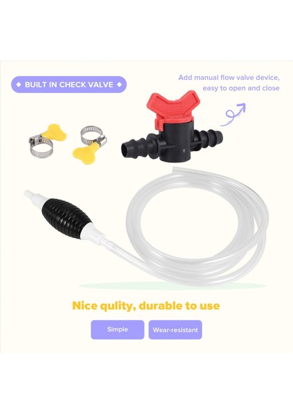 Çok Işlevli Sıvı Emme Pompası, Manuel Yakıt Transfer Pompası (3 Metre) (Yurt Dışından) indirimleri