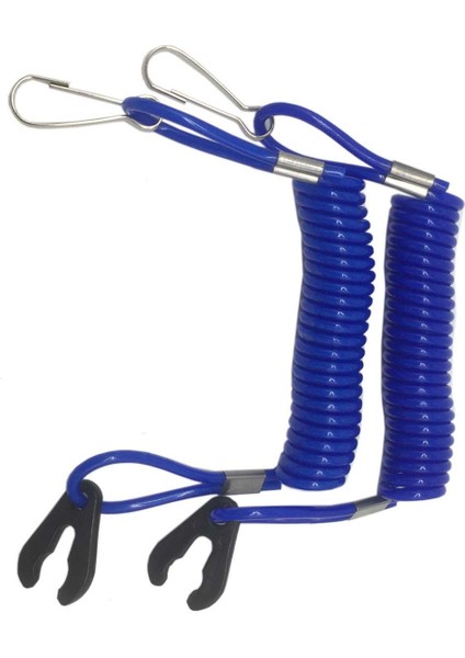 2x Tekne Dıştan Takma Motor Motor Durdurma Anahtarı Emniyet Bağlantı Halatı (Yurt Dışından)