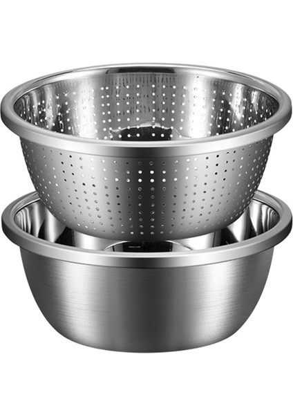 Mikro Gözenekli Kevgir, Sebze, Meyve ve Pirinç Yıkamak ve Pişmiş Makarnayı Boşaltmak Için Kase ile Kapasite. (Yurt Dışından)
