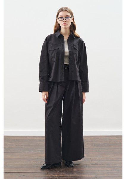 Dikiş Detaylı Bomber Gömlek Siyah fiyatları