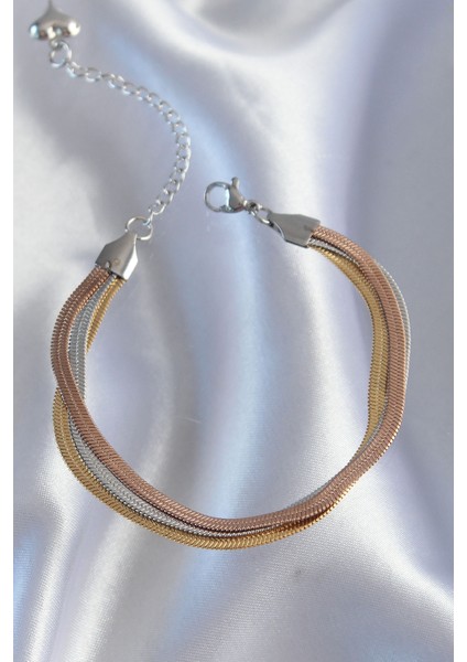 316L Çelik Renkli Italyan Zincir Model Çoklu Bileklik - TJ-BB6186 fiyatları