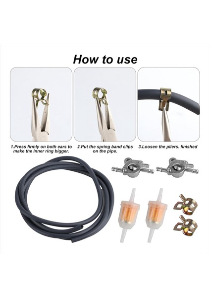 Küçük Motorlar, Scooter'lar, Atv'ler ve Mini Bisikletler Için Yakıt Hattı Hortumu Seti (Yurt Dışından) fırsatları