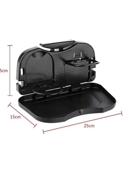Araba Koltuk Arkası Katlanabilir Tepsi Siyah