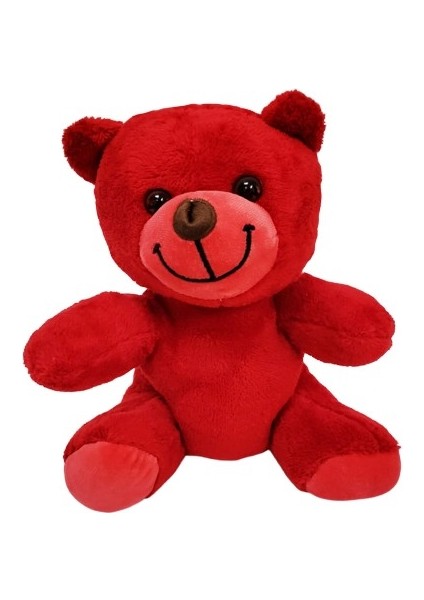 Sevimli Kırmızı Oyuncak Peluş Ayıcık