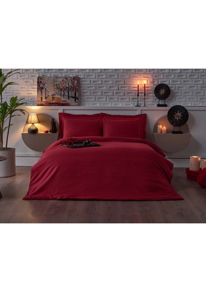 Redlove Pamuk Saten Çift Nevresim Kırmızı modelleri