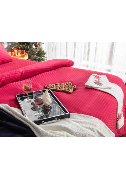 Redlove Pamuk Saten Çift Nevresim Kırmızı fırsatları