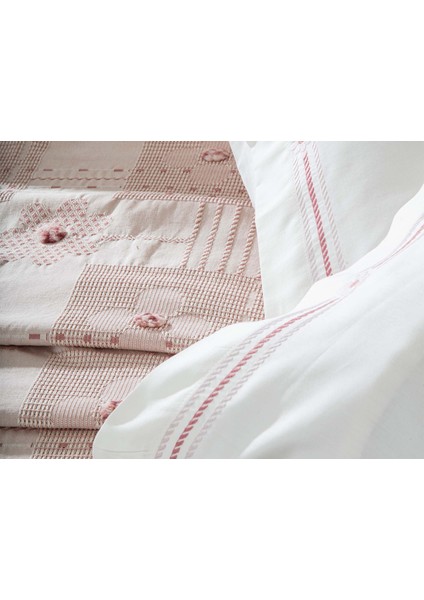 Nazende Nevresim ve Pike Seti Çift Kişilik Pudra fiyatları