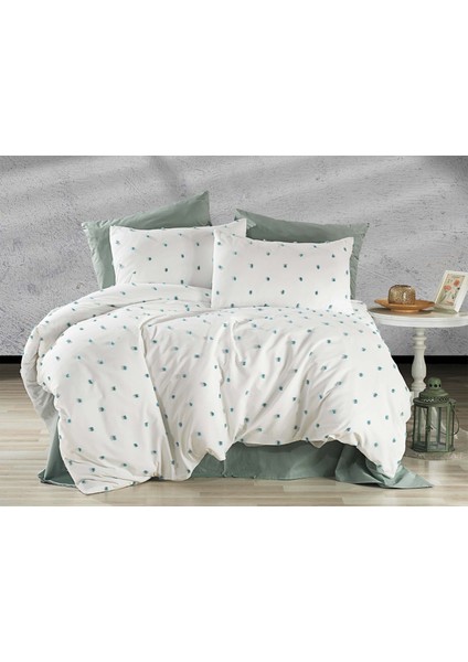 Simena Nevresim Takımı Çift Kişilik Yeşil