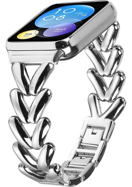 Xiaomi Redmi Watch 4 Için Çinko Alaşımlı Saat Kayışı Bükülmüş Metal Saat Kayışı Değişimi - Gümüş (Yurt Dışından) fiyatları