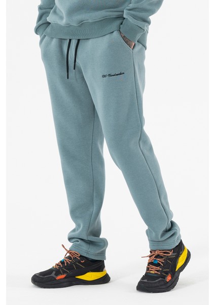 Erkek Açık Mavi Eşofman Altı Rahat Kalıp 3 Iplik Şardonlu Düz Paça modelleri