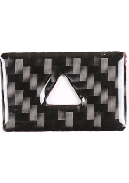 Uyarı Lambası Anahtarı Düğmesi Kapağı Trim Sticker Çerçevesi, Siyah (Yurt Dışından)