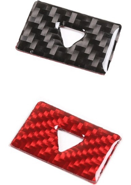 Uyarı Lambası Anahtarı Düğmesi Kapağı Trim Sticker Çerçevesi, Siyah (Yurt Dışından) indirimleri