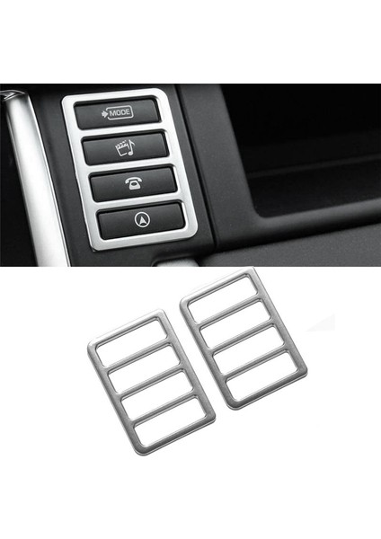 Land Rover Için 1 Çift Araba Konsolu Multimedya Düğme Çerçevesi Kaplaması (Yurt Dışından) fırsatları