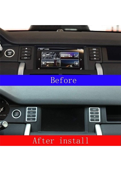 Land Rover Için 1 Çift Araba Konsolu Multimedya Düğme Çerçevesi Kaplaması (Yurt Dışından) indirimleri