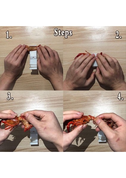 Kerevit Soyucu, Kerevit Shucker Getir, Kerevit Emiciler, Çok Yönlü Karides Soyma, Kerevit Soyucu Deniz Ürünleri Aracı 10PCS (Yurt Dışından) fiyatları