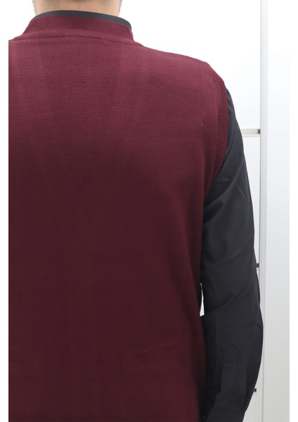 Fistan Store Erkek Düz Klasik Kesim Rahat Kalıp V - Yaka Kışlık Yünlü Yelek fırsatları