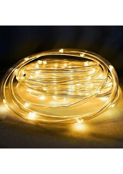 10M 100 LED Solar LED Işık (Gün Işığı, Şeffaf Kablolu) fiyatları