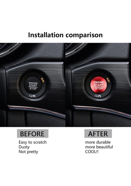 Jeep Grand Cherokee Için Kırmızı Araç Motoru Çalıştırma Durdurma Düğmesi Kapağı Döşemesi (Yurt Dışından) fırsatları