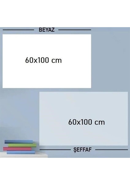 Ders Çalışma Yazı Tahtası Manyetik Duvar Stickerı 100X60 cm modelleri