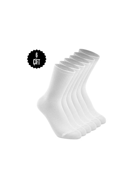 6 Çift Unısex Spor Kolej Çorap fiyatları
