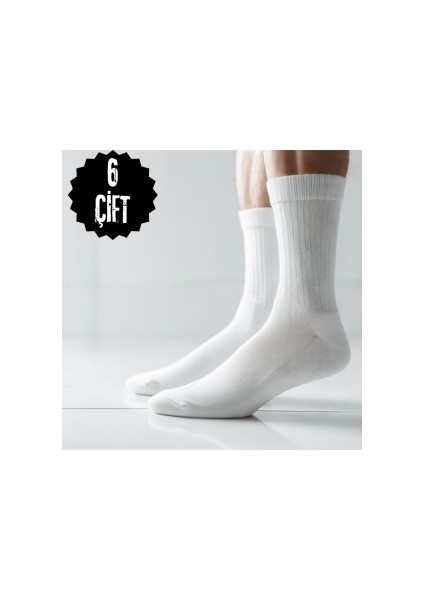 6 Çift Unısex Spor Kolej Çorap modelleri