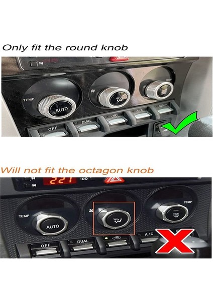 3 Adet Araba Orta Konsol Klima Düğmesi Ses Halkaları Trim Kapağı Kırmızı (Yurt Dışından) modelleri