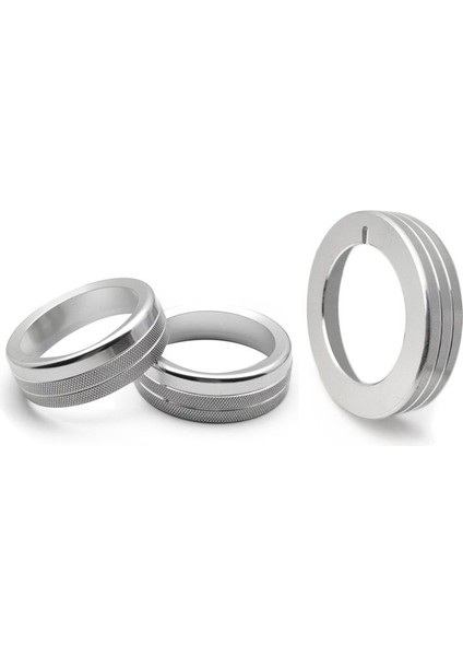 Ford Mustang 15-20 Gümüş Orta Konsol Ses Düğmesi Halkası Iç Mekan (Yurt Dışından)