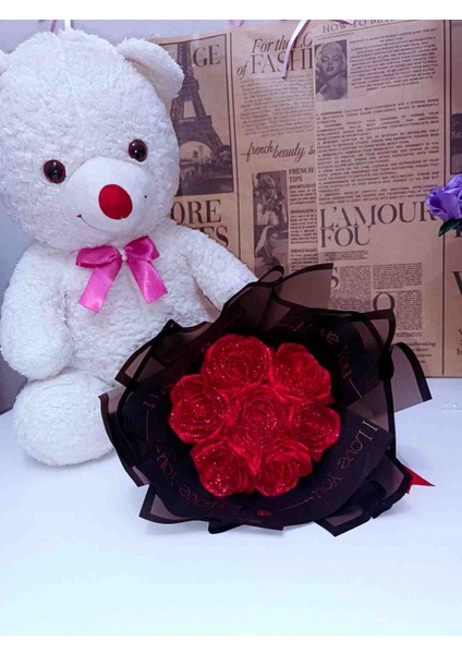 Kırmızı Solmayan Gül Buketi fiyatları