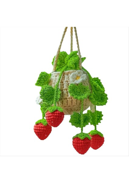 Araba Bitkisi Tığ Işi Askılı Sepet, Floresan Yeşil (Yurt Dışından)